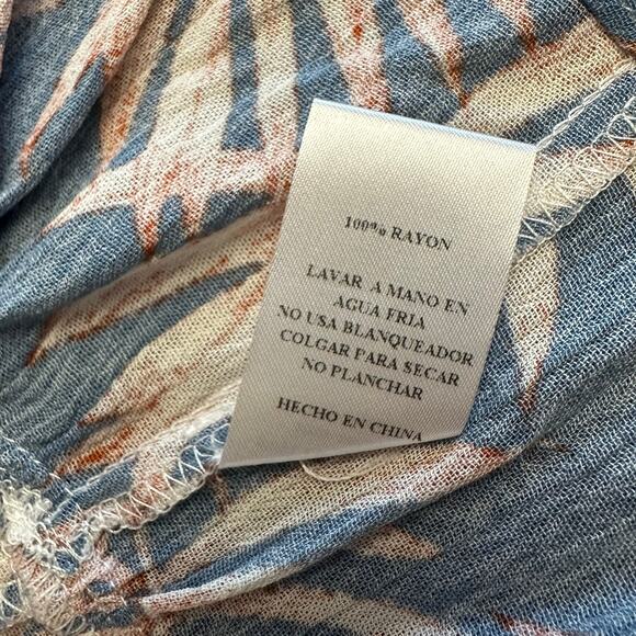 Sadie & Sage Palm Leaf Halter Swing Tank Festival Anthropologie Vibes Medium - Picture 7 of 7